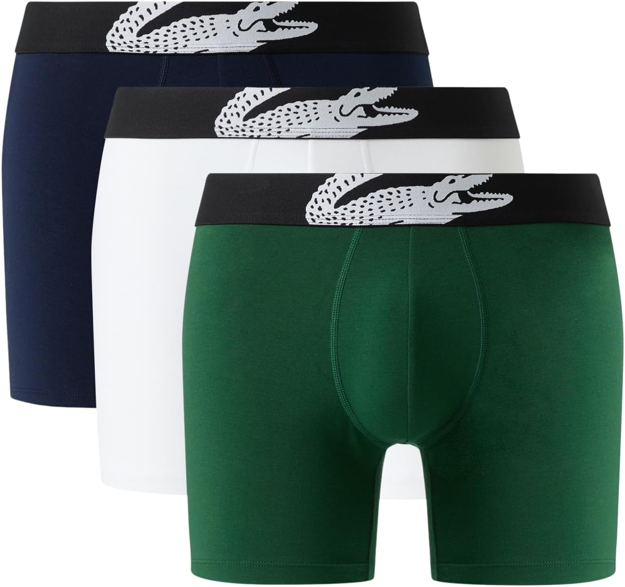 Lacoste мужские хлопковые боксеры Big Croc Print с эффектом стрейч, 3 шт (Amazon Exclusives), Green/White/Navy Blue
Lacoste мужские хлопковые боксеры Big Croc Print с эффектом стрейч, 3 шт (Amazon Exclusives), Green/White/Navy Blue