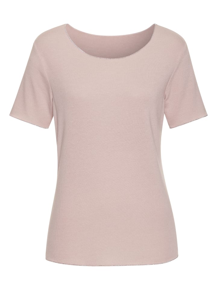 Рубашка с круглым вырезом розового цвета LASCANA
Рубашка с круглым вырезом розового цвета LASCANA