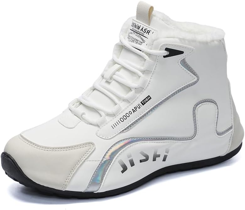 Мужские высокие зимние сноубутсы с флисовой подкладкой - прочный верх из ПУ и резиновая подошва - шнурованные кроссовки с круглым носком для прогулок и походов на осень/зиму Hhhchpm, белый/хаки
Мужские высокие зимние сноубутсы с флисовой подкладкой - прочный верх из ПУ и резиновая подошва - шнурованные кроссовки с круглым носком для прогулок и походов на осень/зиму Hhhchpm, белый/хаки