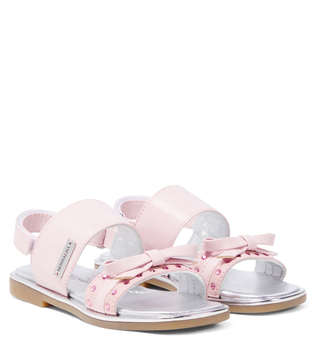 Сандалии из кожи с декором Monnalisa, Rosa Fairytale
Сандалии из кожи с декором Monnalisa, Rosa Fairytale