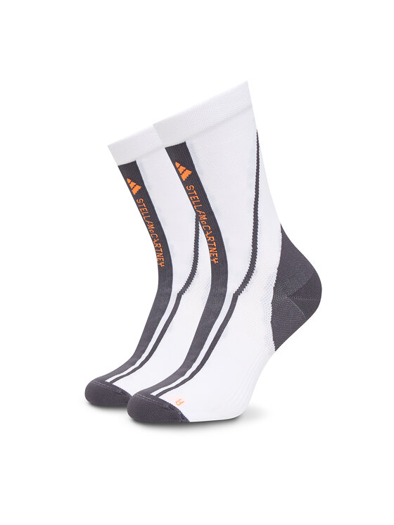 Высокие женские носки IW1610 Adidas By Stella Mccartney, белый 
Высокие женские носки IW1610 Adidas By Stella Mccartney, белый