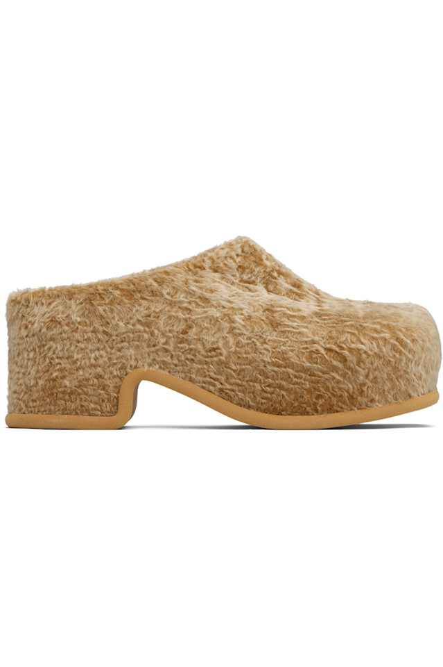 Замшевые лоферы на подкладке из овчины Dries Van Noten, коричневый 
Замшевые лоферы на подкладке из овчины Dries Van Noten, коричневый