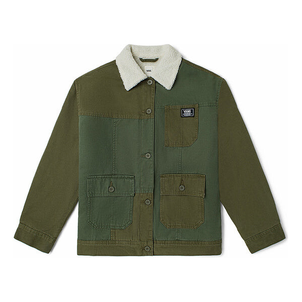 Куртка contrast color stitching lapel cargo logo jacket couple style green Vans, зеленый
Куртка contrast color stitching lapel cargo logo jacket couple style green Vans, зеленый