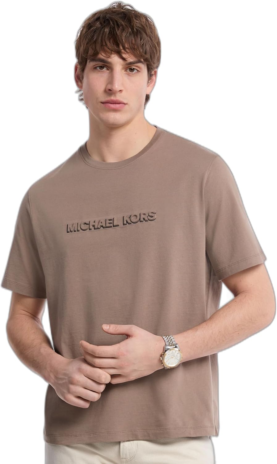 Мужская футболка Michael Kors с тисненым логотипом Shadow, Chestnut
Мужская футболка Michael Kors с тисненым логотипом Shadow, Chestnut