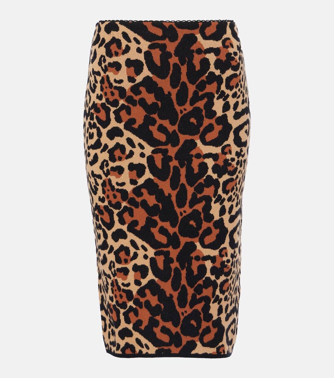Юбка-карандаш из жаккарда с леопардовым принтом Leo Blumarine, цвет brown sugar/black
Юбка-карандаш из жаккарда с леопардовым принтом Leo Blumarine, цвет brown sugar/black