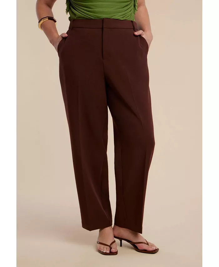 Женские брюки прямого кроя 365 ELOQUII, коричневый
Женские брюки прямого кроя 365 ELOQUII, коричневый