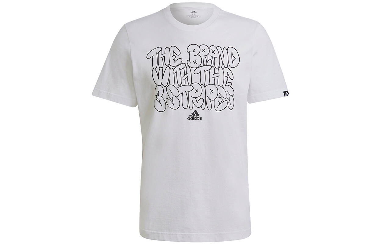 Футболка мужская белая Adidas, белый 
Футболка мужская белая Adidas, белый