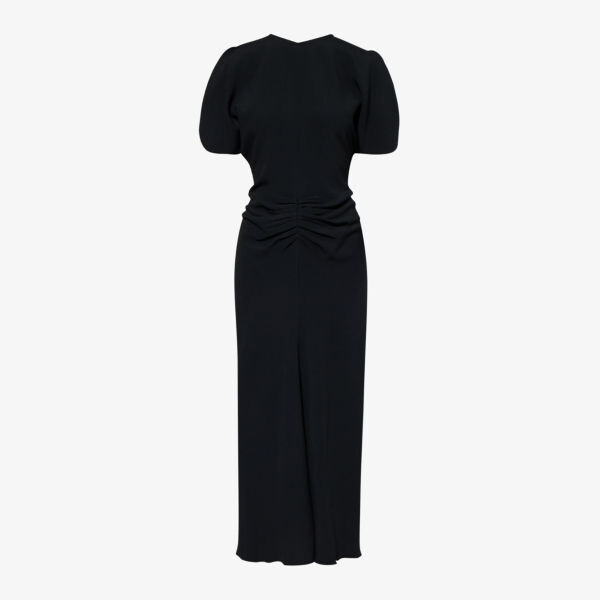Платье-Макси Slim-Fit из эластичной ткани со сборками Victoria Beckham, черный
Платье-Макси Slim-Fit из эластичной ткани со сборками Victoria Beckham, черный