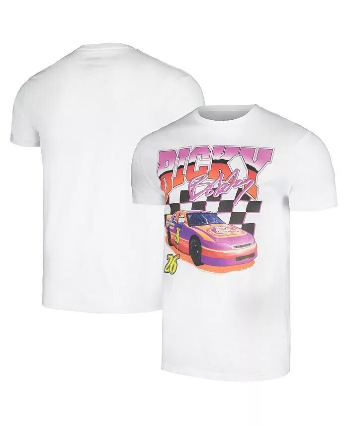Мужская и женская белая футболка Talladega Nights Ricky Racer Graphic American Classics
Мужская и женская белая футболка Talladega Nights Ricky Racer Graphic American Classics