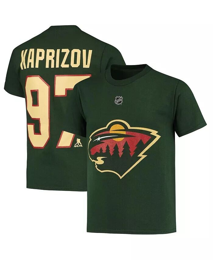 Кирилл Капризов, Big Boys, зеленая футболка с именем и номером игрока Minnesota Wild Outerstuff
Кирилл Капризов, Big Boys, зеленая футболка с именем и номером игрока Minnesota Wild Outerstuff
