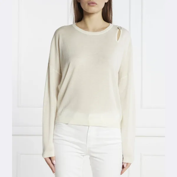 Шерстяной свитер обычного кроя с добавлением кашемира Liu Jo, бежевый
Шерстяной свитер обычного кроя с добавлением кашемира Liu Jo, бежевый