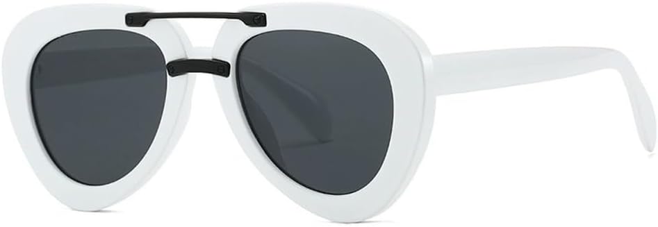 Винтажные круглые солнцезащитные очки-пилот большого размера для женщин и мужчин, в стиле ретро-панк, с двойным оправой, овальной формы, защита от ультрафиолета UV400 WNCKSQ, C7whiteblackgray
Винтажные круглые солнцезащитные очки-пилот большого размера для женщин и мужчин, в стиле ретро-панк, с двойным оправой, овальной формы, защита от ультрафиолета UV400 WNCKSQ, C7whiteblackgray