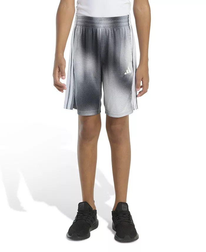 Шорты для больших мальчиков с эластичным поясом и градиентным принтом в виде трёх полосок adidas, серебряный
Шорты для больших мальчиков с эластичным поясом и градиентным принтом в виде трёх полосок adidas, серебряный