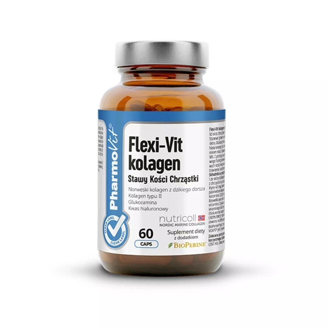 БАД, КАПСУЛЫ ДЛЯ ПОДДЕРЖКИ СУСТАВОВ, КОСТЕЙ И ХРЯЩЕЙ FLEXI-VIT COLLAGEN 60 шт - ФАРМОВИТ (CLEAN LABEL) Inna Marka
БАД, КАПСУЛЫ ДЛЯ ПОДДЕРЖКИ СУСТАВОВ, КОСТЕЙ И ХРЯЩЕЙ FLEXI-VIT COLLAGEN 60 шт - ФАРМОВИТ (CLEAN LABEL) Inna Marka