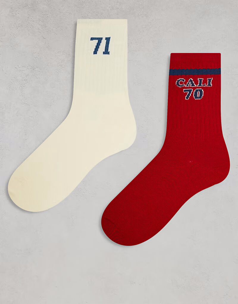 2 пары спортивных ретро-носков Cotton On, мультиколор
2 пары спортивных ретро-носков Cotton On, мультиколор