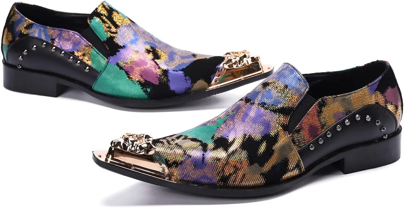 Мужские лоферы Santimon, цветная смесь, с заклепками, подкладка из кожи, деликатный тигровый металлический носок, для вечеринок, бизнеса и официальных мероприятий, черные, черный
Мужские лоферы Santimon, цветная смесь, с заклепками, подкладка из кожи, деликатный тигровый металлический носок, для вечеринок, бизнеса и официальных мероприятий, черные, черный