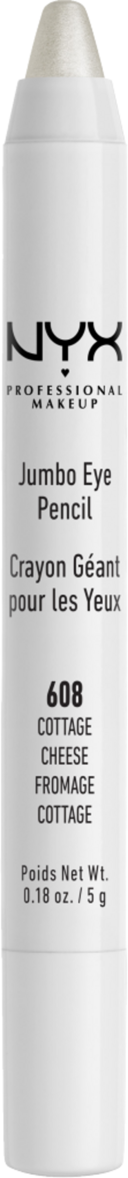 Тени для век NYX Professional MakeUp Jumbo Eye Pencil 608 Cottage Cheese
Тени для век NYX Professional MakeUp Jumbo Eye Pencil 608 Cottage Cheese