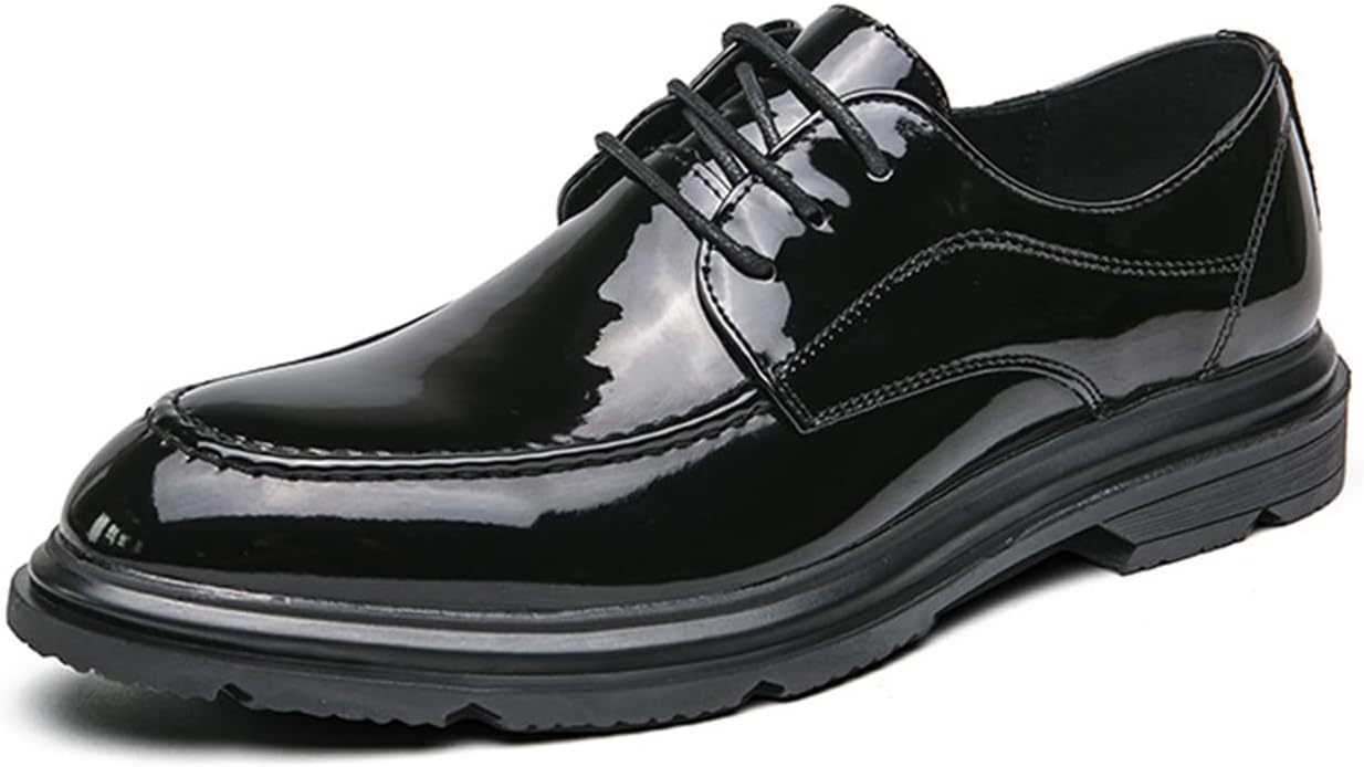 Мужские классические деловые туфли KYOESCAI Oxfords на шнуровке, современные формальные дерби из лакированной кожи, черный
Мужские классические деловые туфли KYOESCAI Oxfords на шнуровке, современные формальные дерби из лакированной кожи, черный