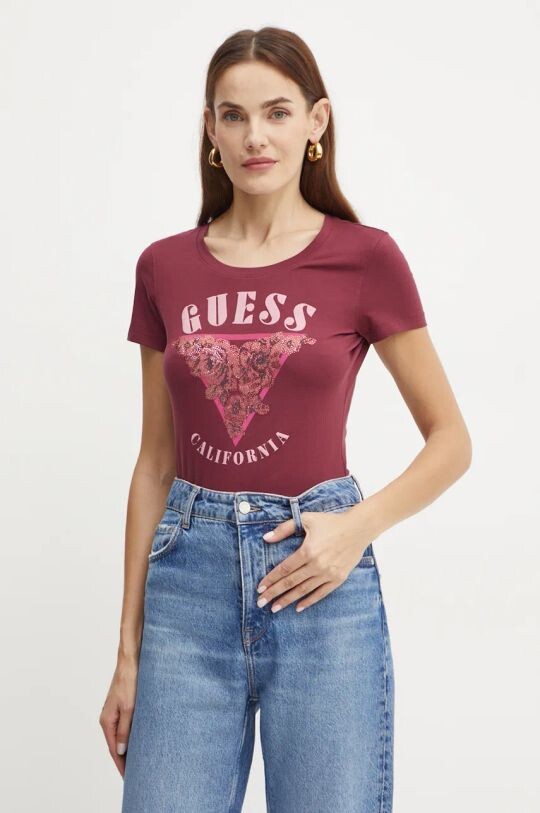 Футболка Guess, бордовый
Футболка Guess, бордовый