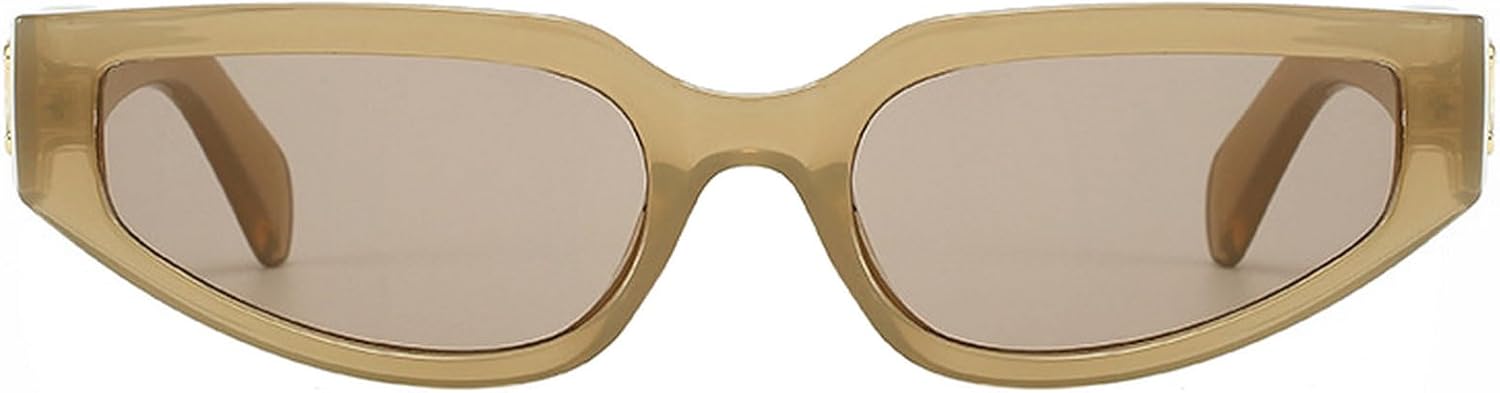 Женские солнцезащитные очки «кошачий глаз» в винтажном стиле, узкие треугольные солнцезащитные очки, черные и коричневые, мужские очки для активного отдыха, защита от ультрафиолета UV400 mincl, Green Brown
Женские солнцезащитные очки «кошачий глаз» в винтажном стиле, узкие треугольные солнцезащитные очки, черные и коричневые, мужские очки для активного отдыха, защита от ультрафиолета UV400 mincl, Green Brown