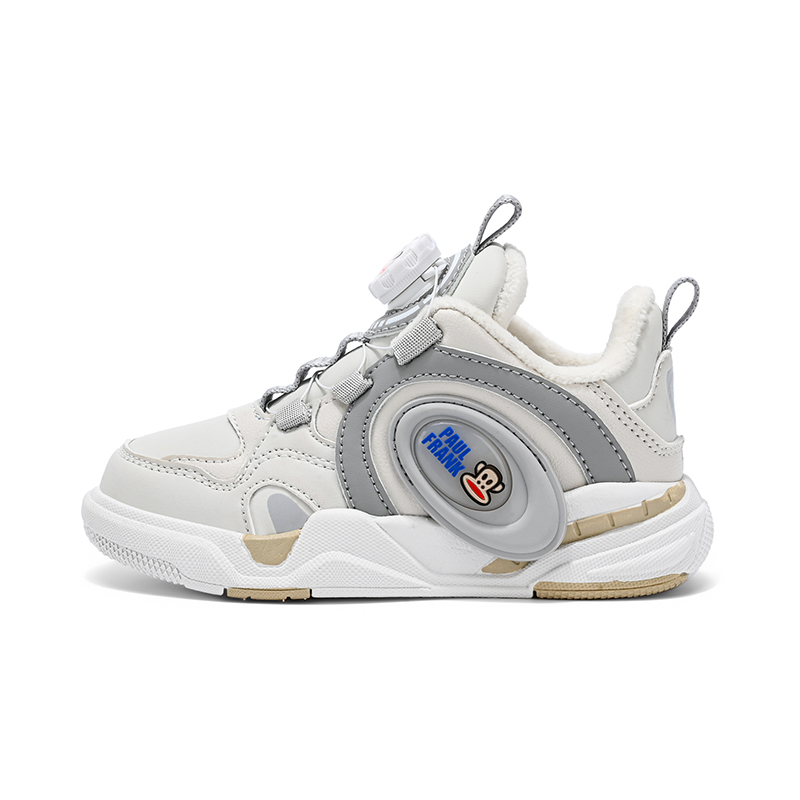 Легкие амортизирующие теплые детские кроссовки для скейтбординга PAUL FRANK, бежевый/серый 
Легкие амортизирующие теплые детские кроссовки для скейтбординга PAUL FRANK, бежевый/серый