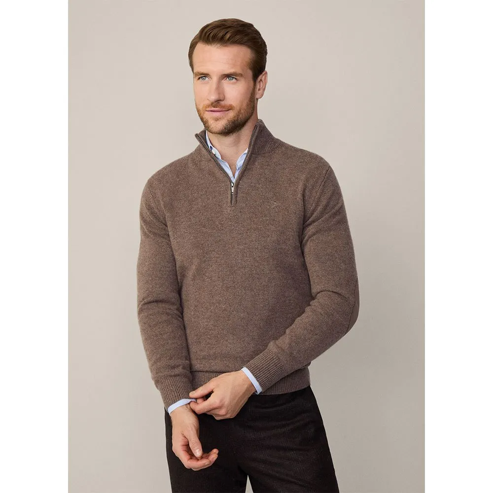 Свитер Hackett Lambswool half zip, коричневый
Свитер Hackett Lambswool half zip, коричневый
