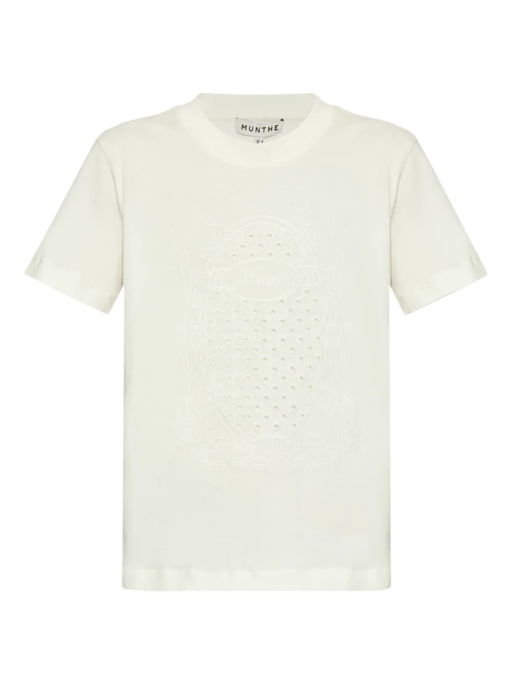 Вышитая футболка MUNTHE, белый
Вышитая футболка MUNTHE, белый