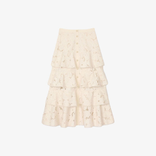 Юбка Sandro с цветочным принтом, кремовый
Юбка Sandro с цветочным принтом, кремовый