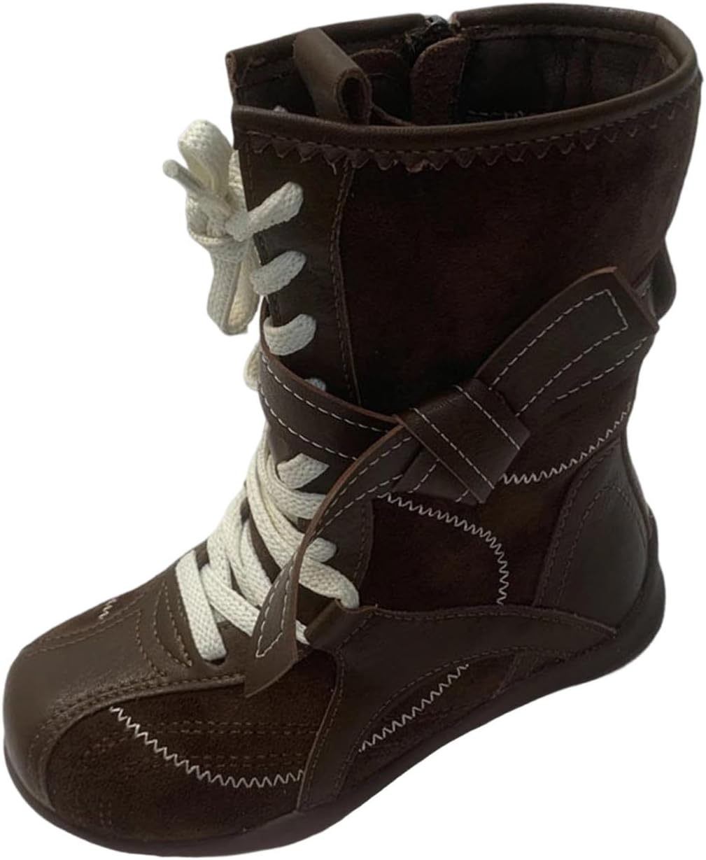 Девочковые байкерские сапоги на шнуровке с боковой молнией, средний голень, ковбойские сапоги из искусственной кожи, модные и удобные, для детей 3-11 лет Generic, Brown
Девочковые байкерские сапоги на шнуровке с боковой молнией, средний голень, ковбойские сапоги из искусственной кожи, модные и удобные, для детей 3-11 лет Generic, Brown