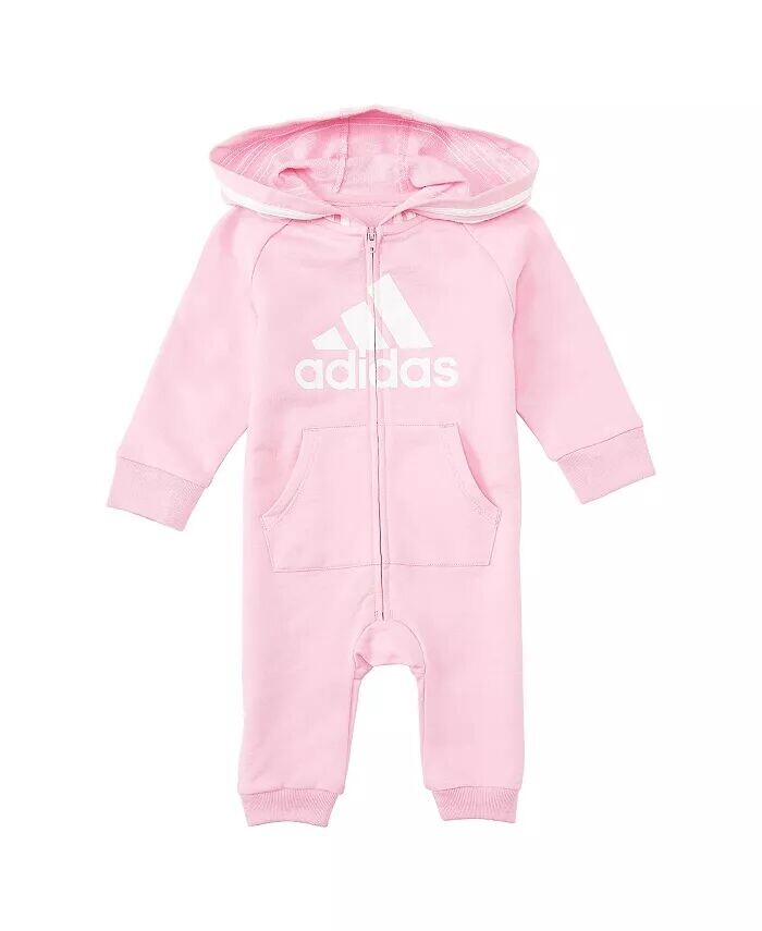 Комбинезон с капюшоном и длинными рукавами для маленьких девочек Adidas, розовый
Комбинезон с капюшоном и длинными рукавами для маленьких девочек Adidas, розовый