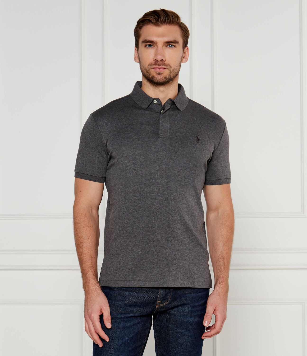 Поло POLO RALPH LAUREN Custom slim fit, цвет grafite
Поло POLO RALPH LAUREN Custom slim fit, цвет grafite