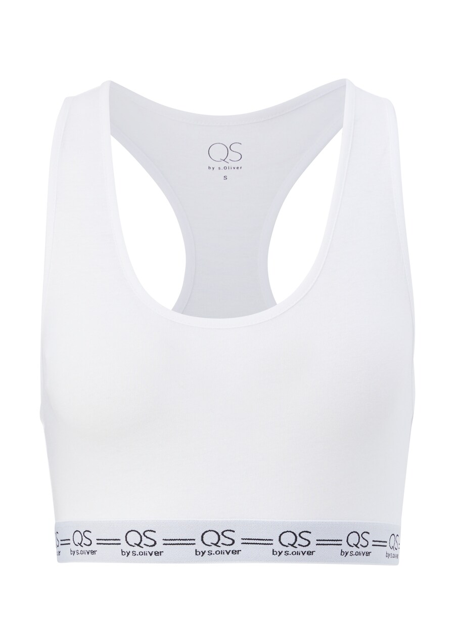 Спортивный бюстгальтер-бралетт QS, белый
Спортивный бюстгальтер-бралетт QS, белый