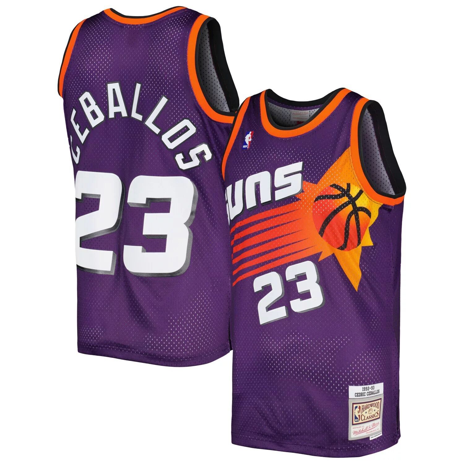 Мужская майка Mitchell & Ness Cedric Ceballos Purple Phoenix Suns 1996-97 Hardwood Classics Swingman
Мужская майка Mitchell & Ness Cedric Ceballos Purple Phoenix Suns 1996-97 Hardwood Classics Swingman