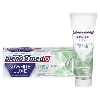 Blend-a-Med, 3D White Luxe Perfection Fresh, отбеливающая зубная паста, 75 мл
Blend-a-Med, 3D White Luxe Perfection Fresh, отбеливающая зубная паста, 75 мл