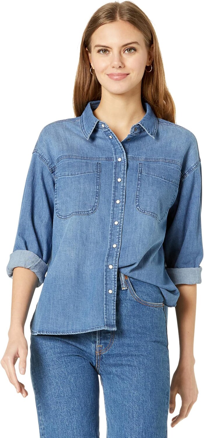 Рубашка Buffalo David Bitton Marcela Washed Boyfriend Denim Shirt, цвет Mid Blue
Рубашка Buffalo David Bitton Marcela Washed Boyfriend Denim Shirt, цвет Mid Blue