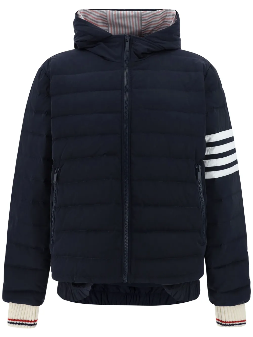 Пуховик с полосками 4-Bar THOM BROWNE, синий
Пуховик с полосками 4-Bar THOM BROWNE, синий