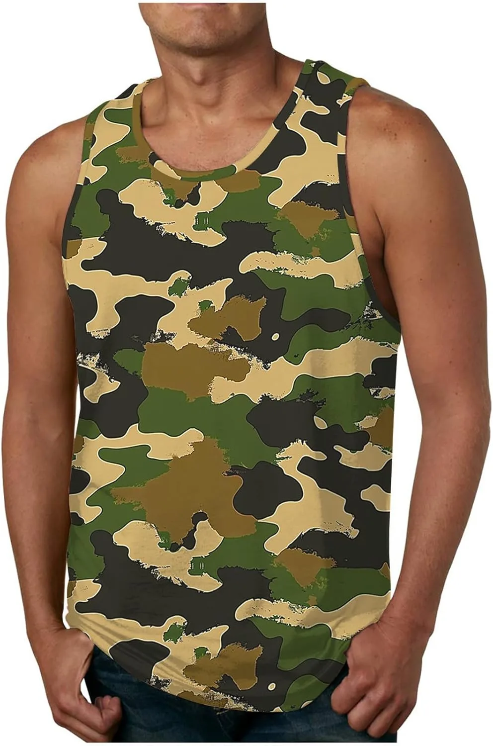Мужская майка для тренировок Camo Printed с круглым вырезом TXGMNA
Мужская майка для тренировок Camo Printed с круглым вырезом TXGMNA