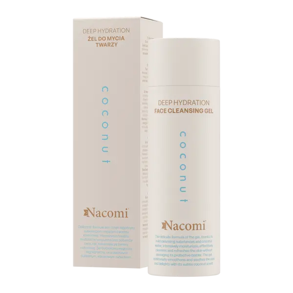 Гель для умывания лица, 140 мл Nacomi Deep hydration coconut
Гель для умывания лица, 140 мл Nacomi Deep hydration coconut