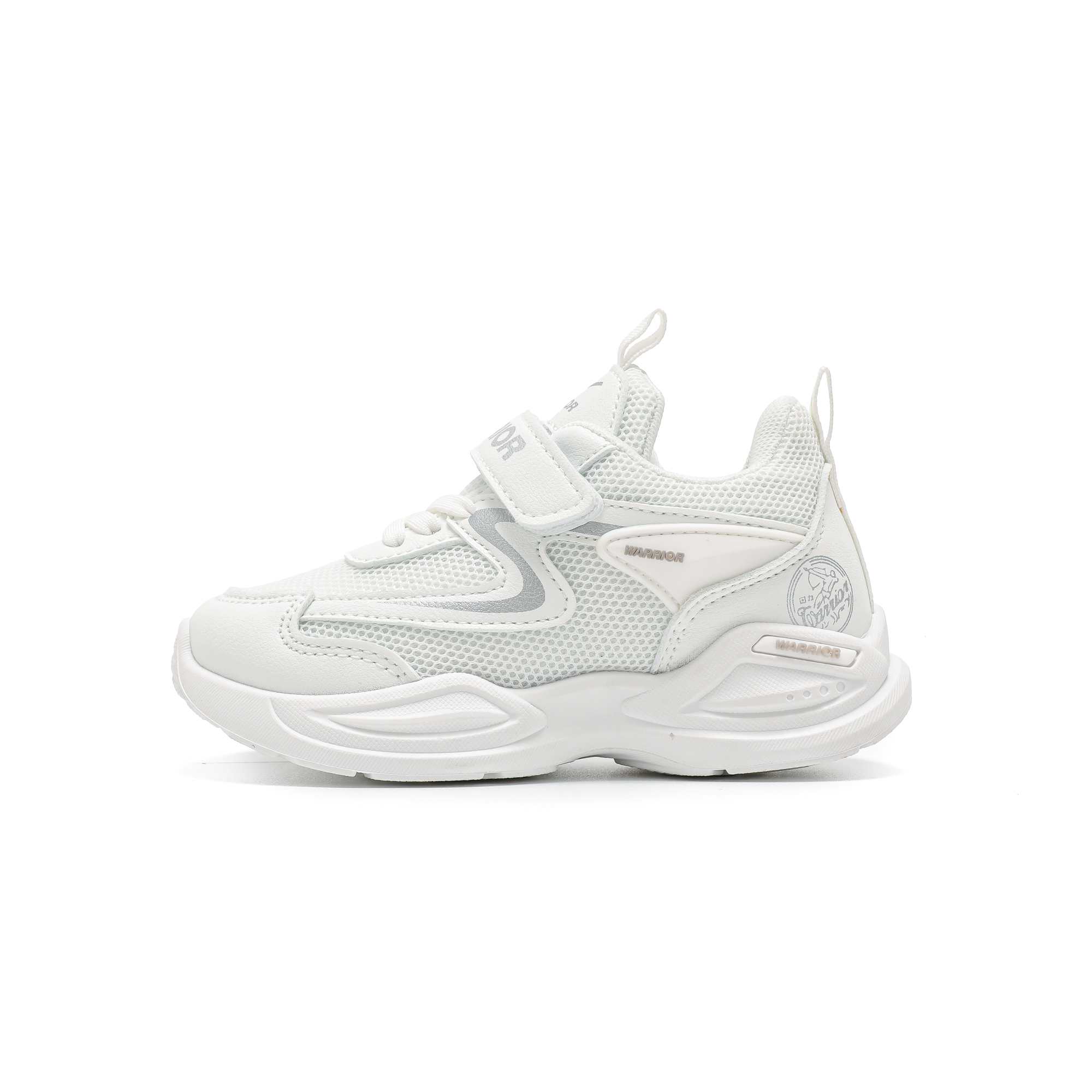 Нескользящие и дышащие низкие детские кроссовки для повседневной носки WARRIOR, белый
Нескользящие и дышащие низкие детские кроссовки для повседневной носки WARRIOR, белый
