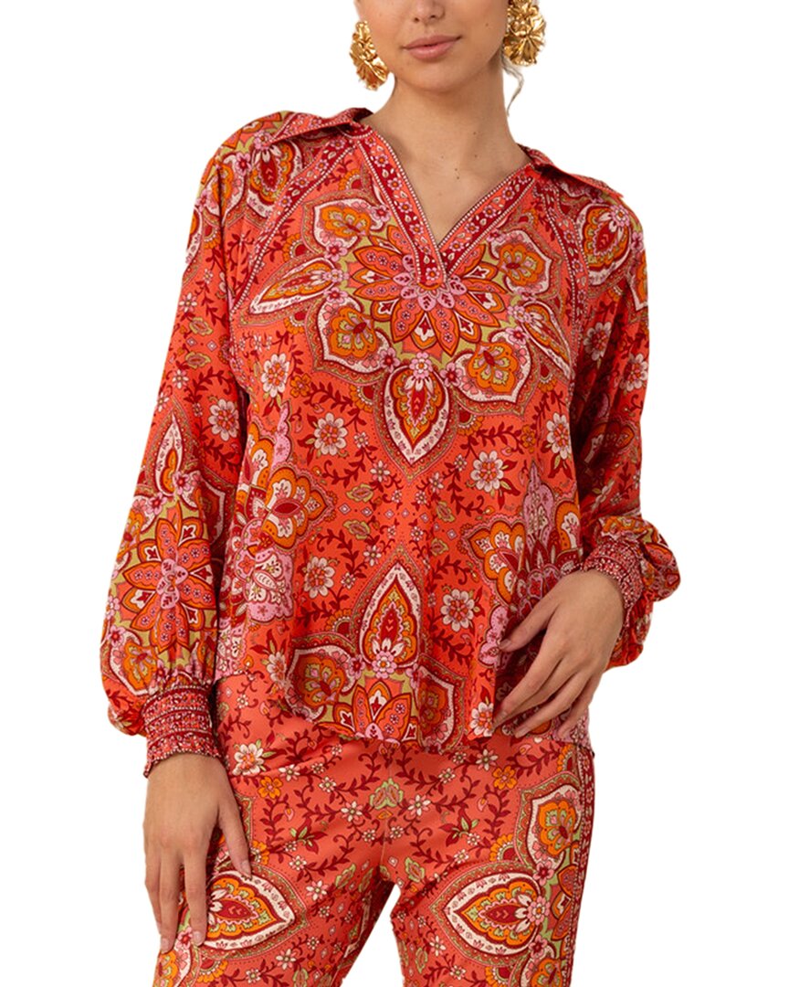 Hale Bob Braelynn шелковый топ, оранжевый
Hale Bob Braelynn шелковый топ, оранжевый