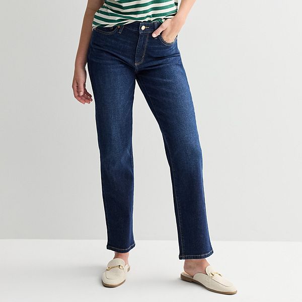 Женские джинсы с высокой посадкой и прямыми штанинами Sonoma Goods For Life, Bright Dark Wash
Женские джинсы с высокой посадкой и прямыми штанинами Sonoma Goods For Life, Bright Dark Wash