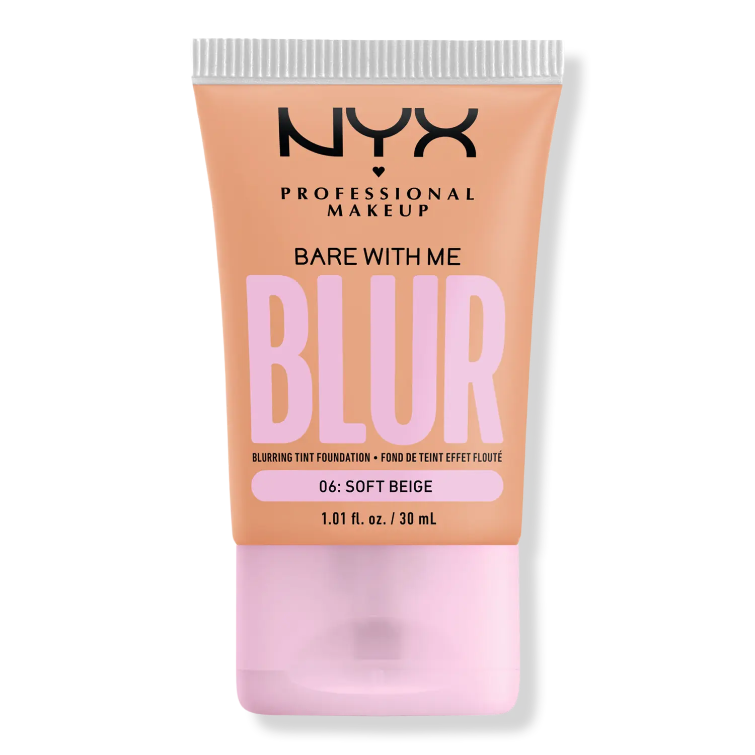 Тональная основа Bare With Me Blur Tint Soft Matte Foundation NYX Professional Makeup, 06: Soft Beige (medium beige with a warm undertone)
Тональная основа Bare With Me Blur Tint Soft Matte Foundation NYX Professional Makeup, 06: Soft Beige (medium beige with a warm undertone)