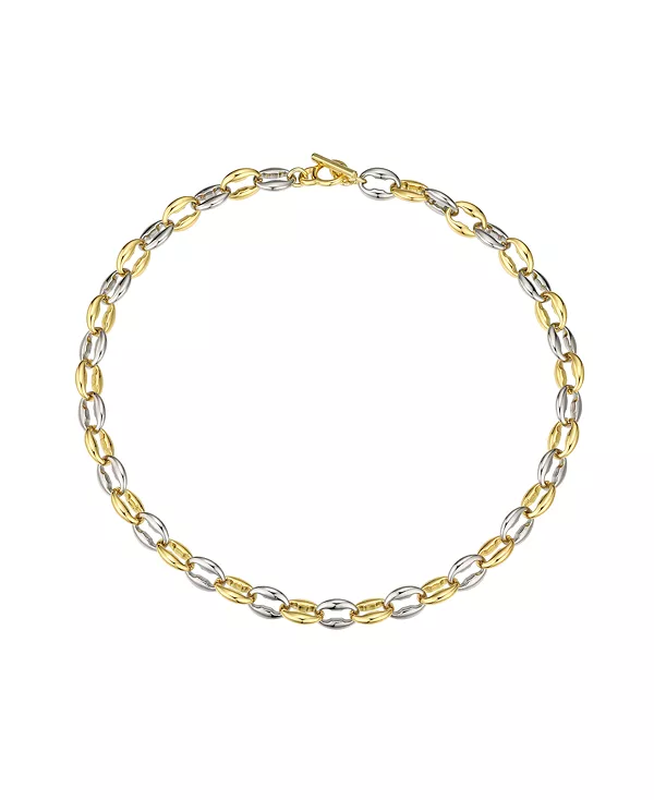 Двухцветное цепочное текстурированное ожерелье из 14-каратного золота Macy'S, gold
Двухцветное цепочное текстурированное ожерелье из 14-каратного золота Macy'S, gold