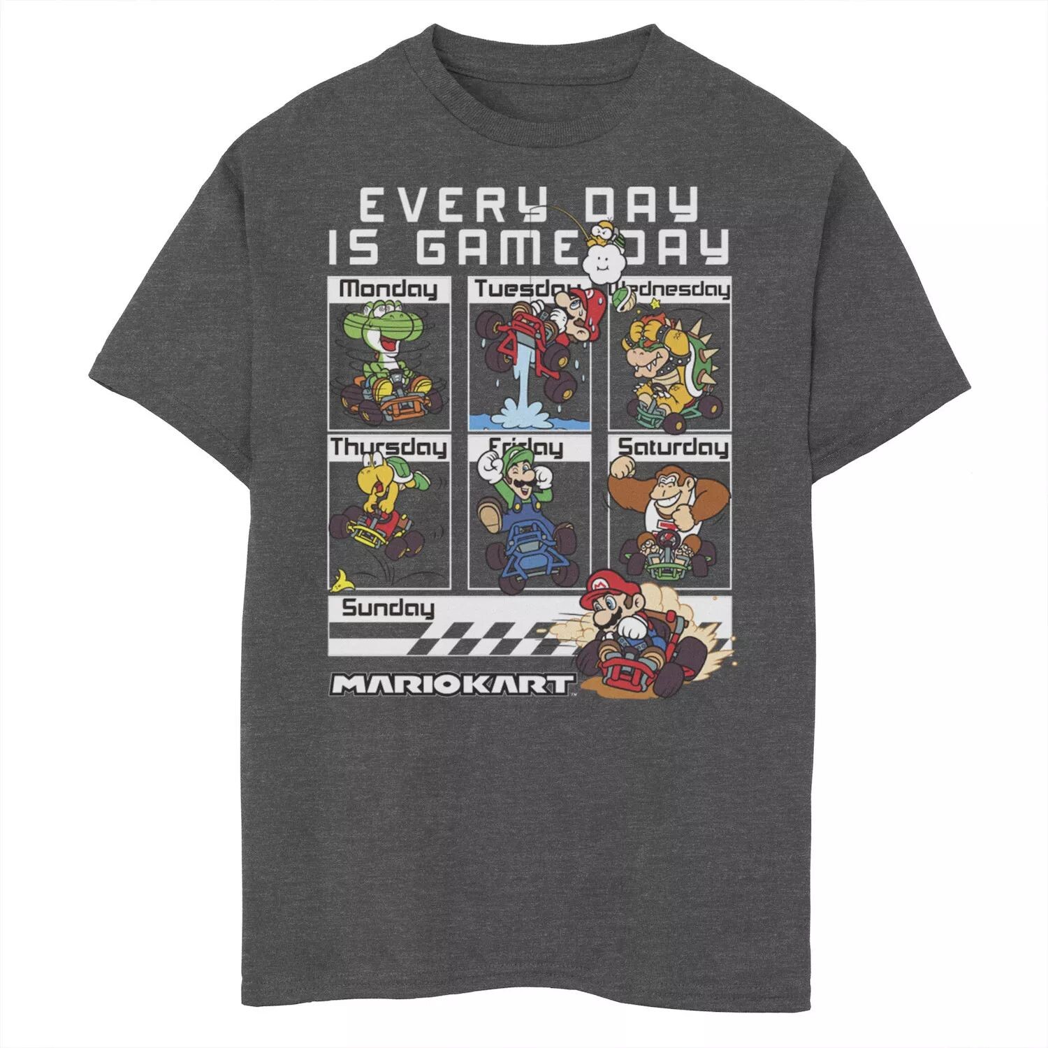 Футболка с рисунком Nintendo Mario Kart Race Days для мальчиков 8–20 лет Licensed Character
Футболка с рисунком Nintendo Mario Kart Race Days для мальчиков 8–20 лет Licensed Character