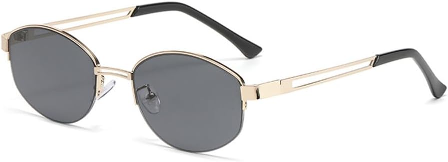 Популярные модные овальные солнцезащитные очки для женщин в винтажном стиле, полуободковые, с прозрачными линзами Ocean, защита от УФ-излучения UV400, солнцезащитные очки для мужчин KTUCN, C1 Gold Black
Популярные модные овальные солнцезащитные очки для женщин в винтажном стиле, полуободковые, с прозрачными линзами Ocean, защита от УФ-излучения UV400, солнцезащитные очки для мужчин KTUCN, C1 Gold Black