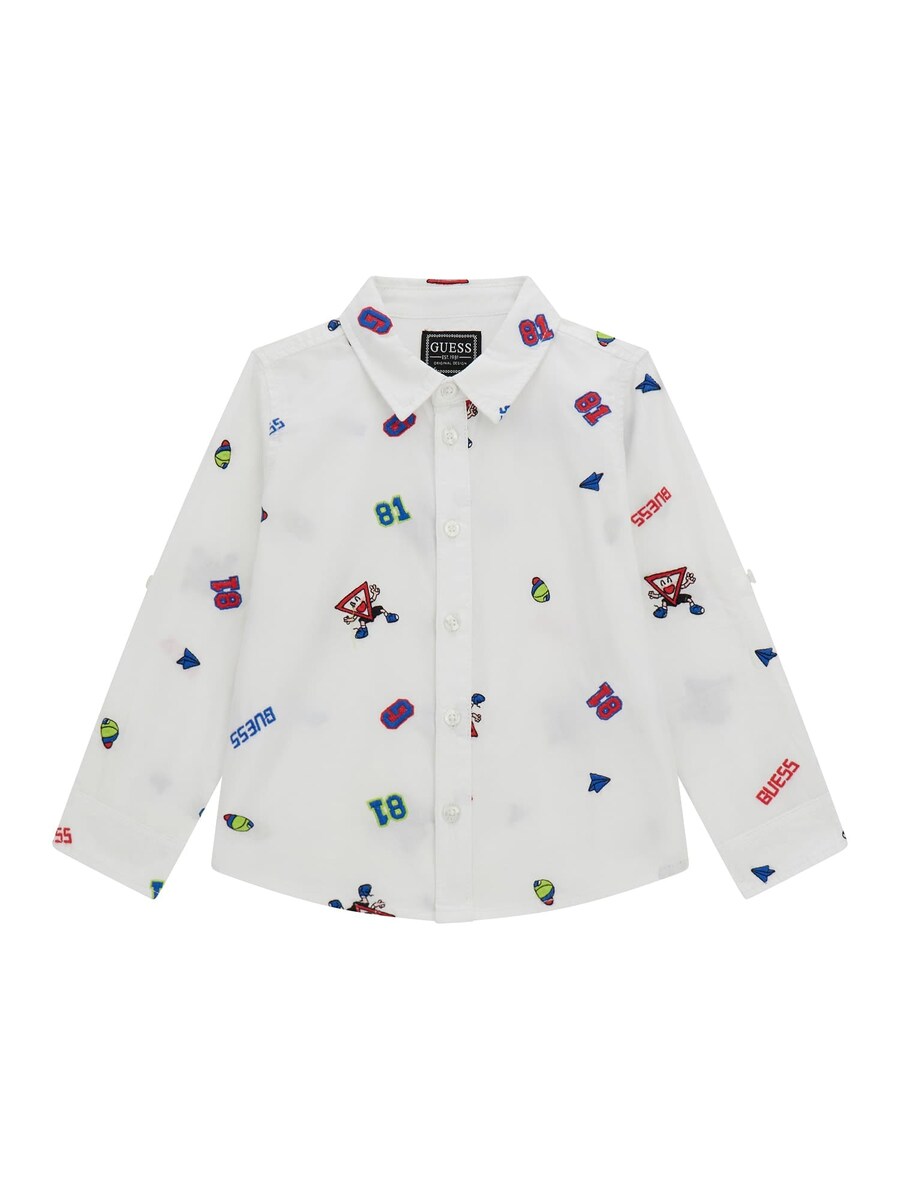 Рубашка на пуговицах классического кроя GUESS, белый
Рубашка на пуговицах классического кроя GUESS, белый