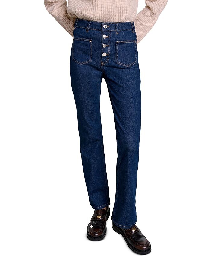 Джинсы прямого кроя Maje Passionbrut темно-синего цвета, синий
Джинсы прямого кроя Maje Passionbrut темно-синего цвета, синий