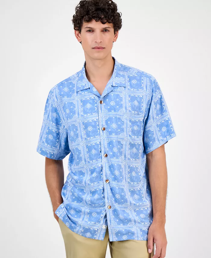 Мужская рубашка Veracruz Cay с коротким рукавом и принтом бандана Tommy Bahama, синий
Мужская рубашка Veracruz Cay с коротким рукавом и принтом бандана Tommy Bahama, синий