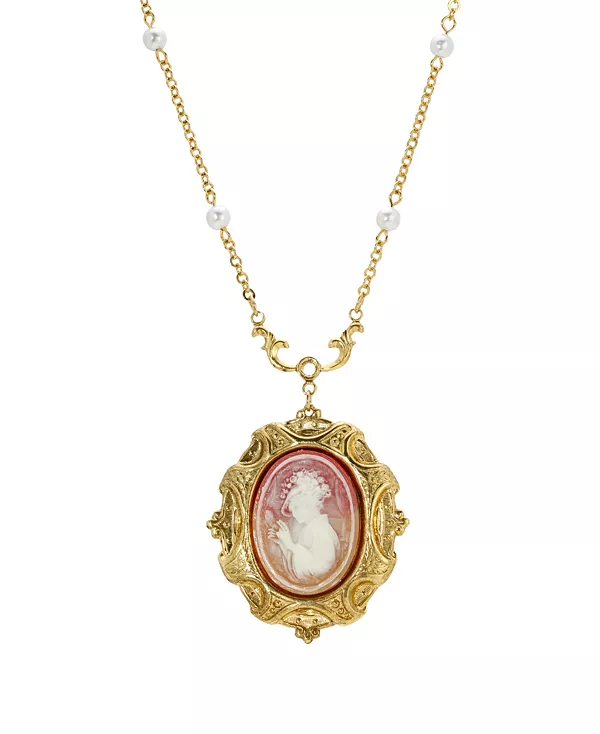 Ожерелье с имитацией жемчуга-камеи, покрытое 14-каратным золотом 2028, pink
Ожерелье с имитацией жемчуга-камеи, покрытое 14-каратным золотом 2028, pink