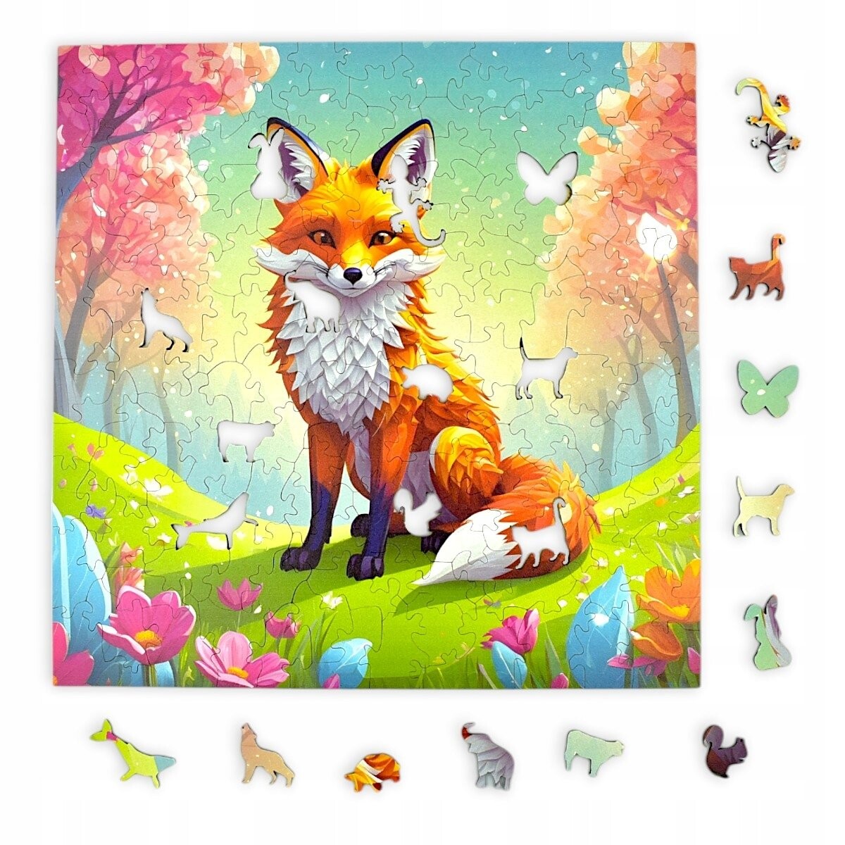 Пазл Mruu&Pruu Лиса 25 х 25 см 150 деталей Пазл деревянный 
Пазл Mruu&Pruu Лиса 25 х 25 см 150 деталей Пазл деревянный